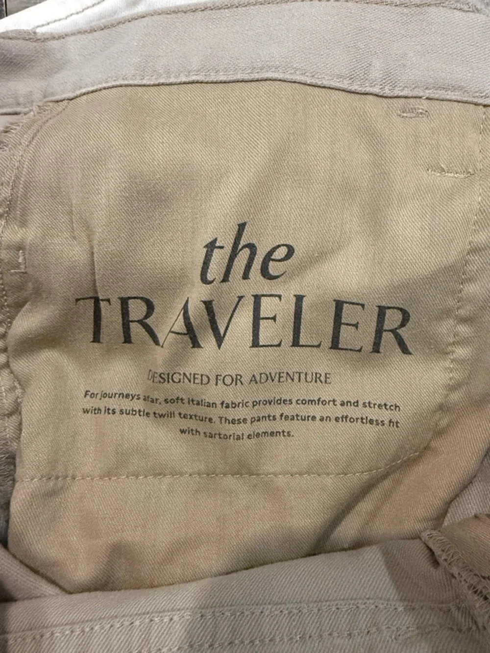 Banana Republic Men's Tan Linen Traveler Casual Pants